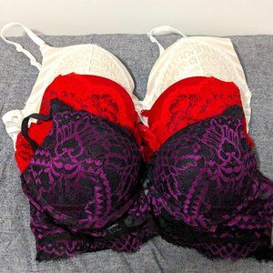 Lot of 3 La Senza push-up bras - 36B